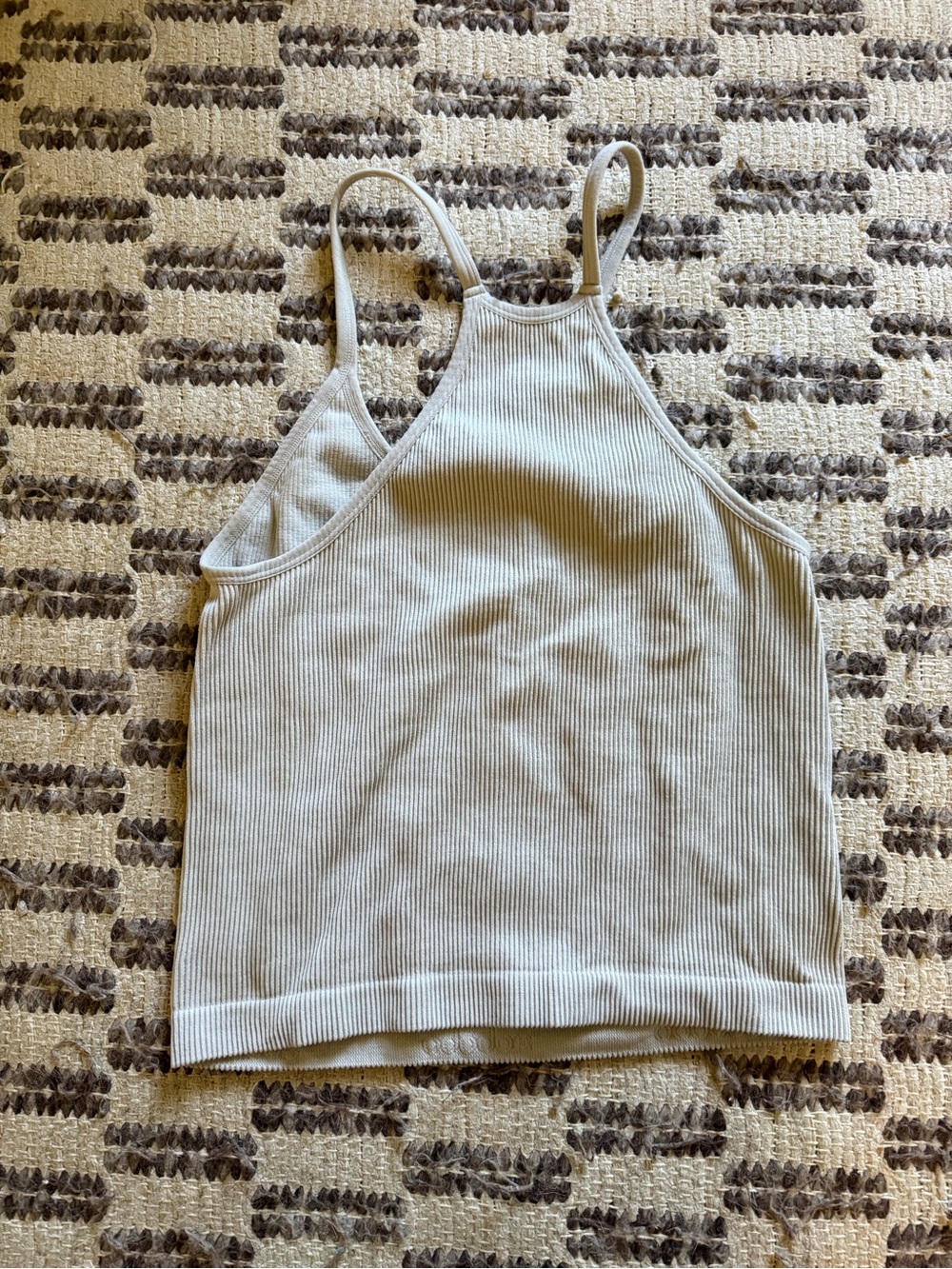 Amazon Ribbed Tank Top - Cream - Picture 3 of 3